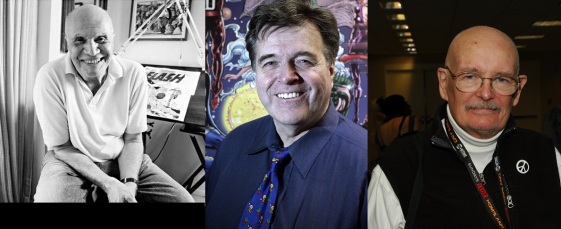 Carmine Infantino (décédé en 2013), Neal Adams et Dennis O'Neil, trois grands noms de l'éditeur et du média par extension.