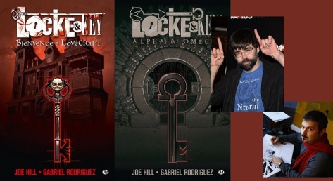 Locke and Key, écrit par Joe Hill (haut) et superbement illustré par Gabriel Rodriguezest le grand succès des créations d'IDW. 